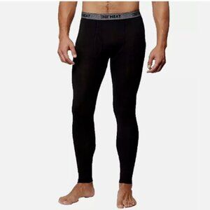 NEW 32 Degrees Heat Mens S 2 Pack Base Layer Pant S Black Soft Quick Dry
